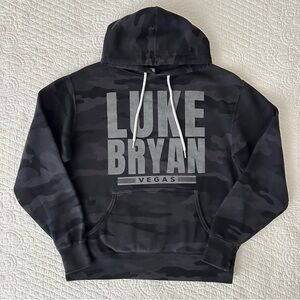 Luke Bryan Las Vegas Black Camo Hoodie Sweatshirt
